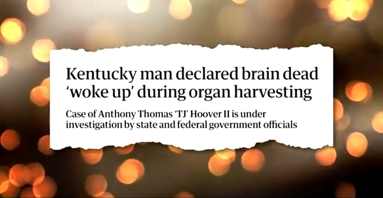 BRAIN DEATH FOR ORGAN HAVESTING ☠️