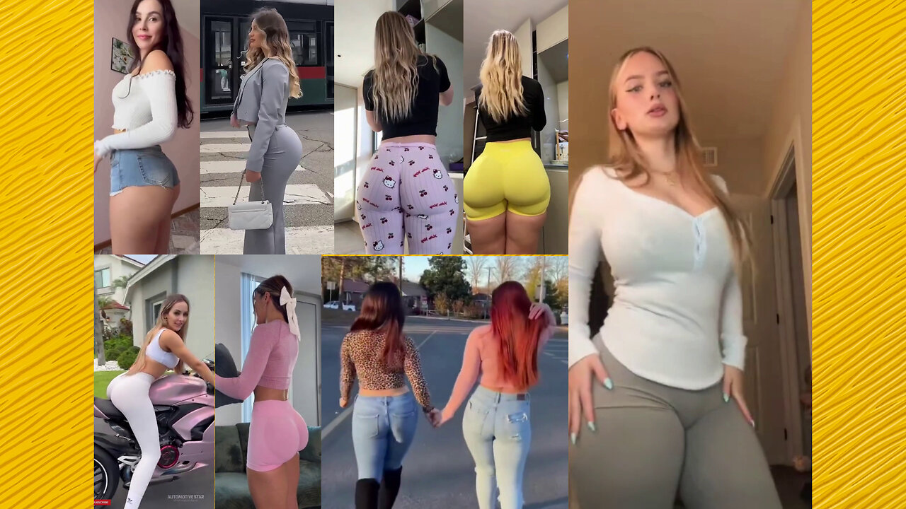 Ass compilation - Big bank tiktok challenge ❤️‍ClipchampGirls 2025