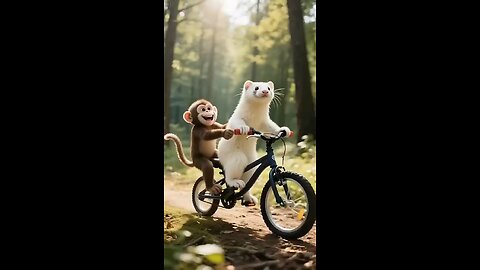 Cat vs Monkey and otter