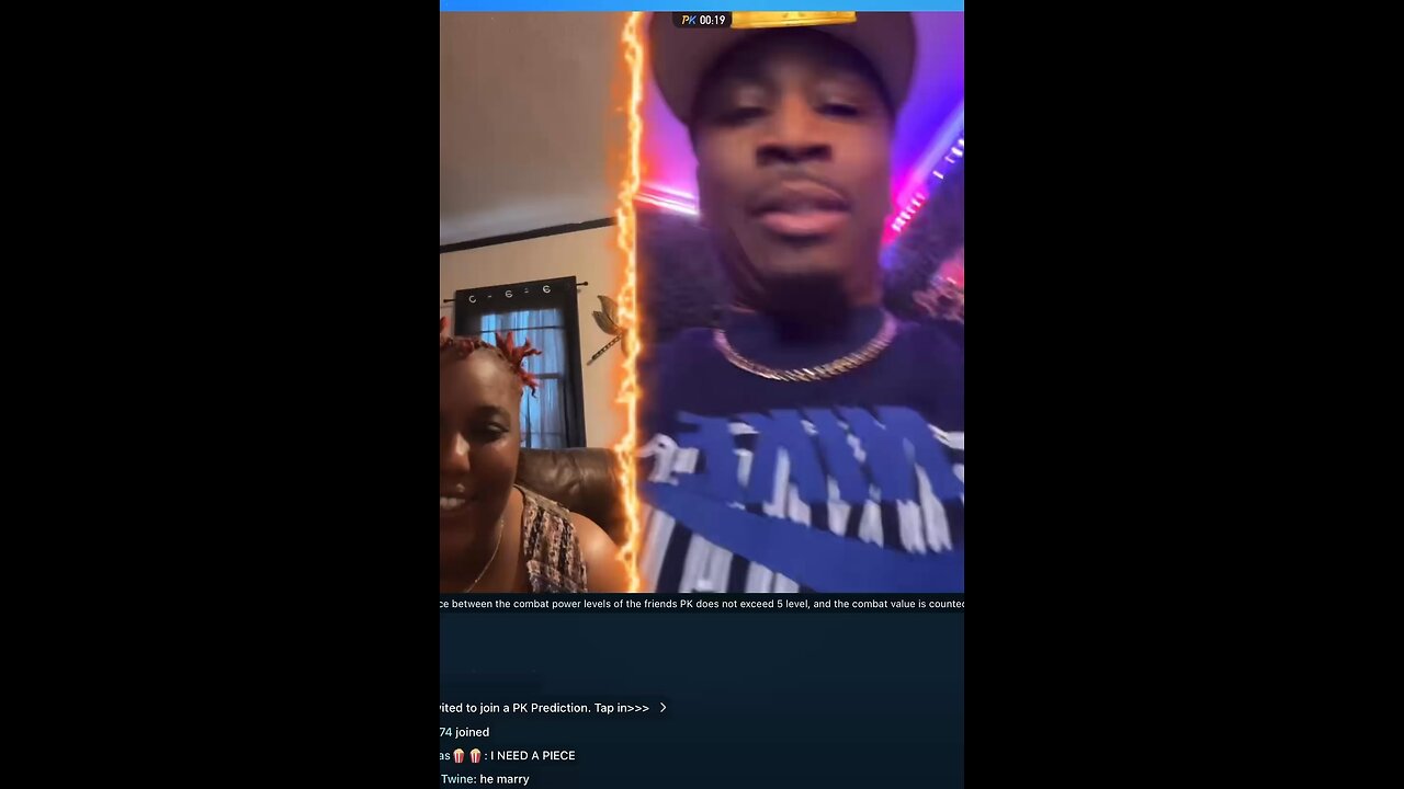 KOB is on the phone with his mother he’s showing the desserts she made.