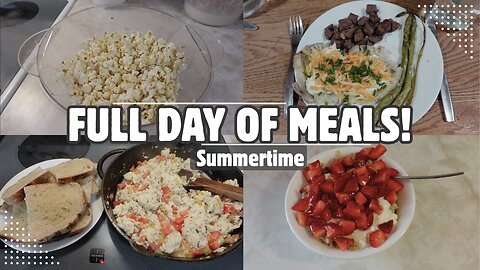 FULL DAY OF FOOD! | SUMMERTIME MEAL IDEAS & HEALTHY CHOICES