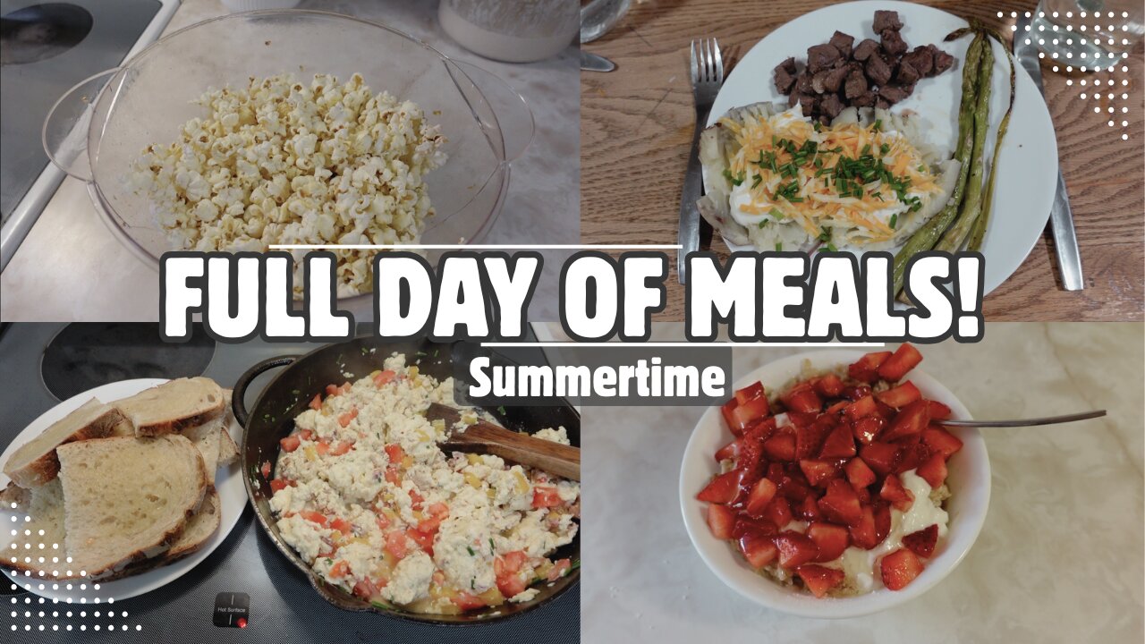 FULL DAY OF FOOD! | SUMMERTIME MEAL IDEAS & HEALTHY CHOICES