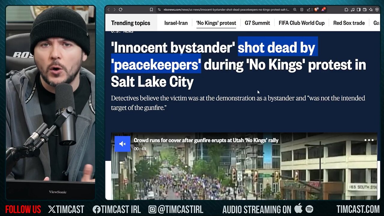 Liberal NO KINGS Organizers SHOT Innocent Man In Panic, Antifa Man ARRESTED, Left DEFENDS Shooters