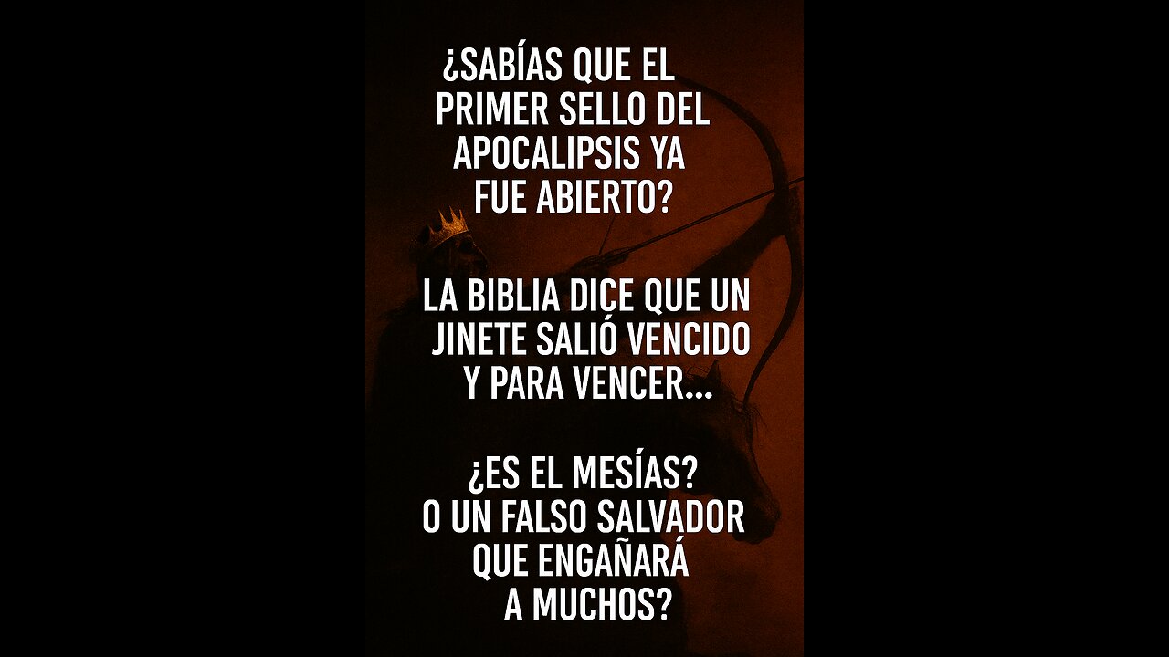 📖 ¡La verdad del PRIMER SELLO del Apocalipsis está aquí!