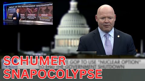 DAY 31 CHAOS! Schumer Shutdown ENDS SNAP Benefits - Trump CALLS FOR "Nuclear Option"