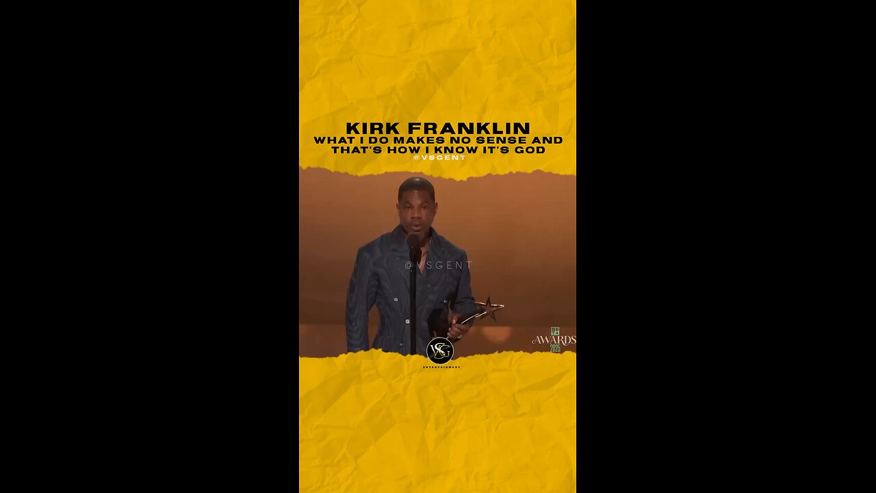 @kirkfranklin What I do makes no sense and that’s how I know it’s God
