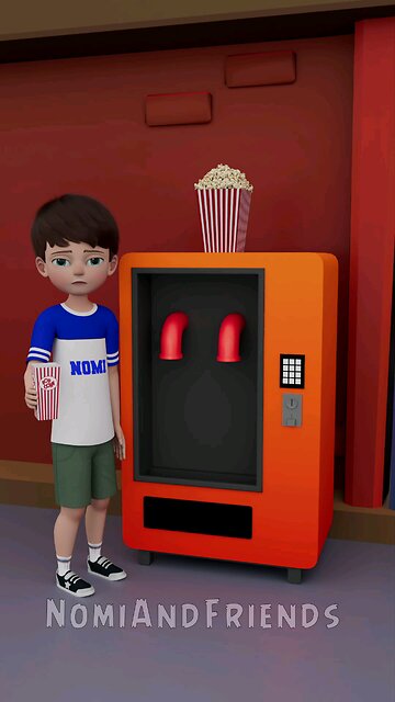 Nomi just Wants to eat popcorn🍿😂 #funny #shorts #animation