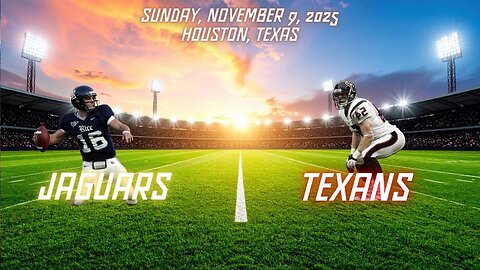 Jacksonville Jaguars @ Houston Texans, Week 10, Diggin' Deeper Into the NFL