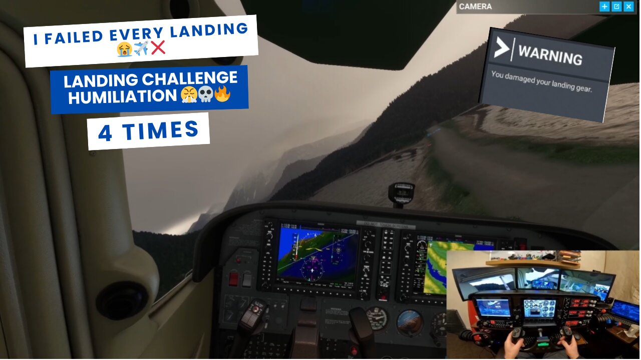 💀 4x FAILED LANDINGS in MSFS 2020 Landing Challenge | Cessna 172 Chaos 🛩️🔥