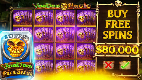 $80,000 BONUS BUY ON VOODOO MAGIC 🦇 $1,000 SPIN BETS