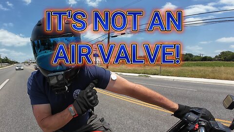SOMEONE COMMENTED, WHY DOES HE HAVE AN AIR VALVE ON HIS ARM?