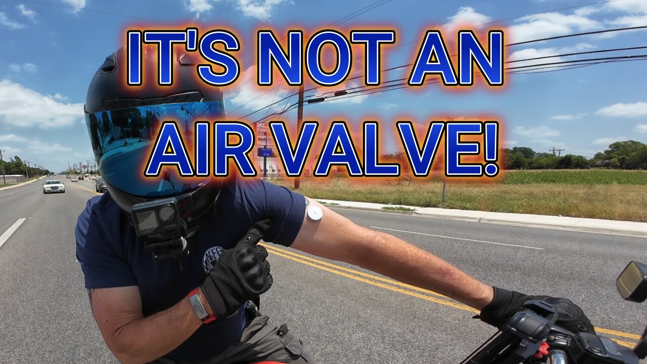 SOMEONE COMMENTED, WHY DOES HE HAVE AN AIR VALVE ON HIS ARM?