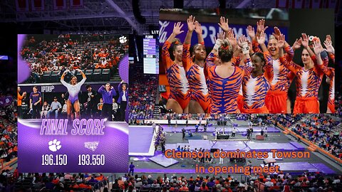 Clemson Tigers women's gymnastics team dominated a good Towson team