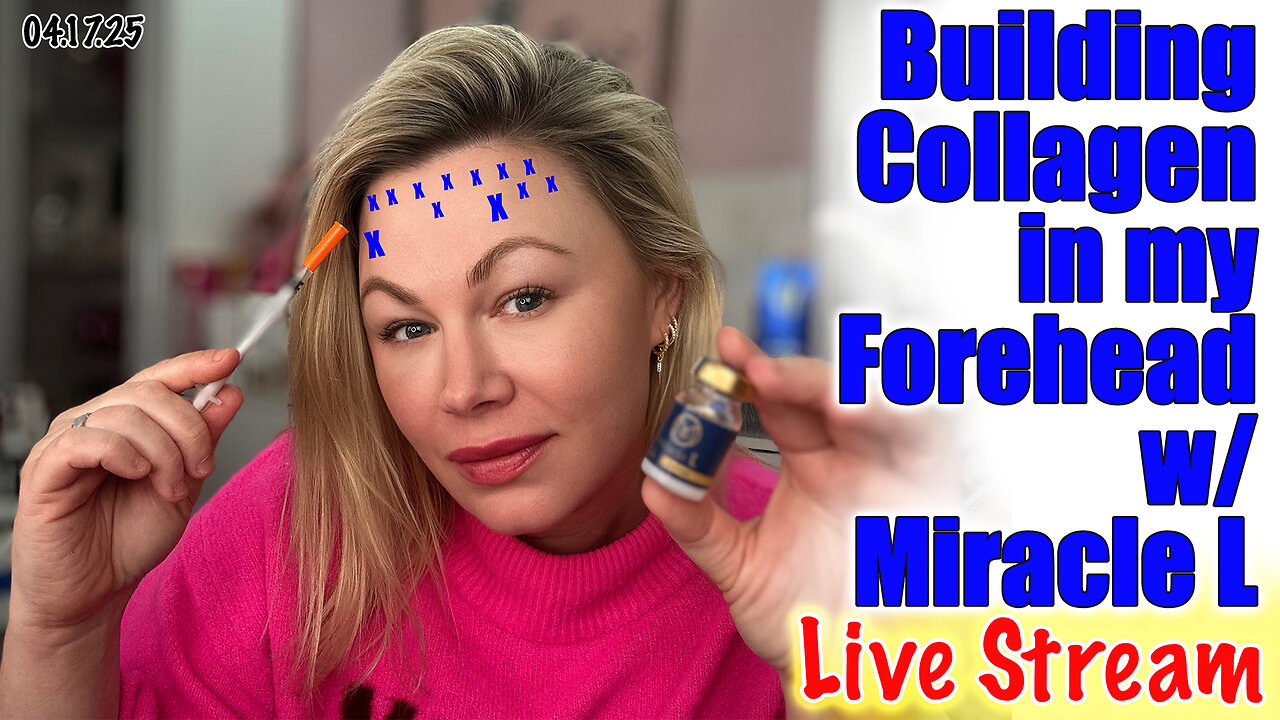 Live Building Collagen in my Forehead w/ Miracle L, AceCosm.com and code Jessica10 saves