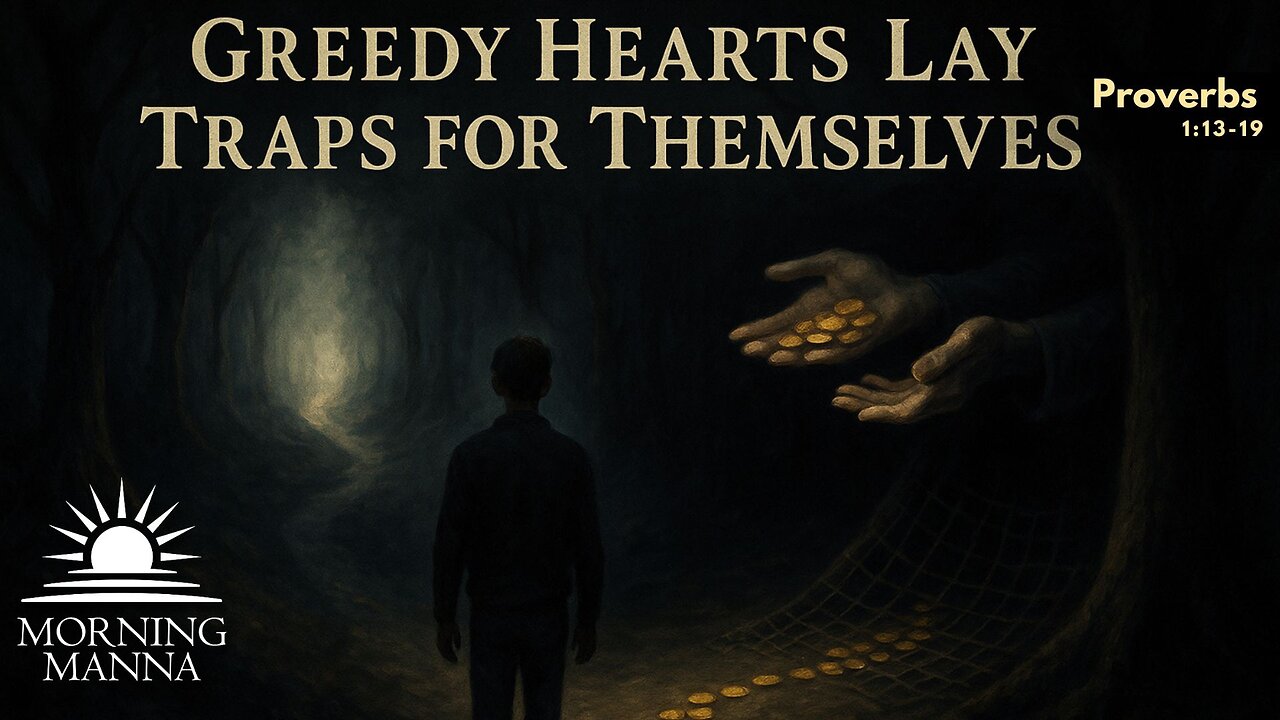 Morning Manna - May 27, 2025 - Proverbs 1:13-19 - Greedy hearts lay traps for themselves