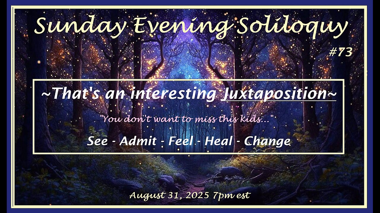 Sunday Evening Soliloquy ~#73