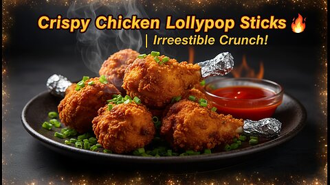 Crispy Chicken Lollypop Sticks Recipe | Juicy, Crunchy & Irresistible Party Starter!”