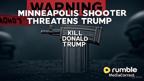 BREAKING 🚨 MINNEAPOLIS SCHOOL SHOOTER THREATENS TRUMP: "Kill Donald Trump" Written on Arsenal