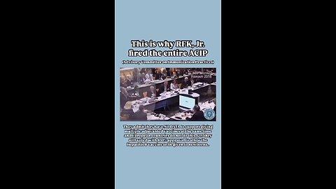 2017 ACIP meeting abd why RFKjr fired them all