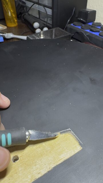 Vangoa guitar repair. Removing the finish