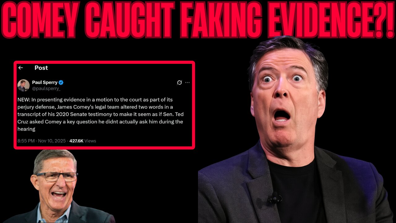 YOU CAN’T MAKE THIS UP: Comey’s Lawyers CAUGHT Altering Transcripts in Court!