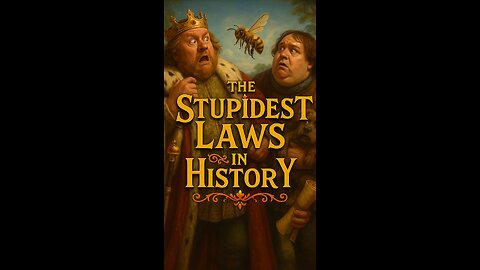 Stupidest laws in history