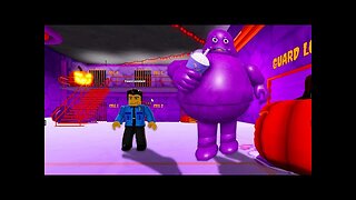 Escaping from a GRIMACE BARRY'S PRISON RUN! And BECAME a GRIMACE COP