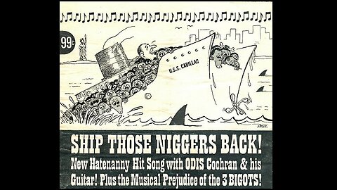George Lincoln Rockwell. Odis Cochran ♪ America For Whites Africa For Blacks ♪
