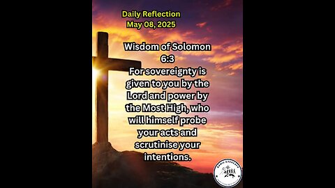 Daily Reflection May 08, 2025 #faith #bible #reflection