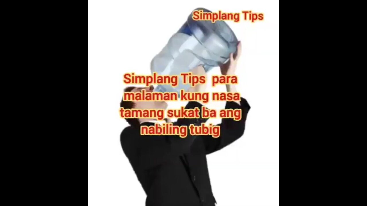 Simplang Trip 20: Here’s the tips how to check exactly the liters of drinking water you bought.