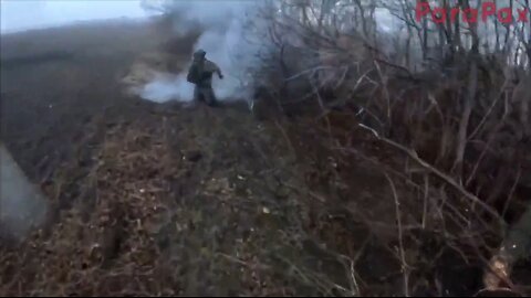 Russian Soldier Hit by Drone – Gets Up and Keeps Running