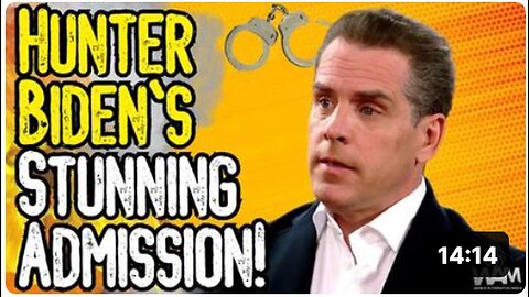 "Hunter Biden's Shocking Confession Calls for Exposure of Biden Family"