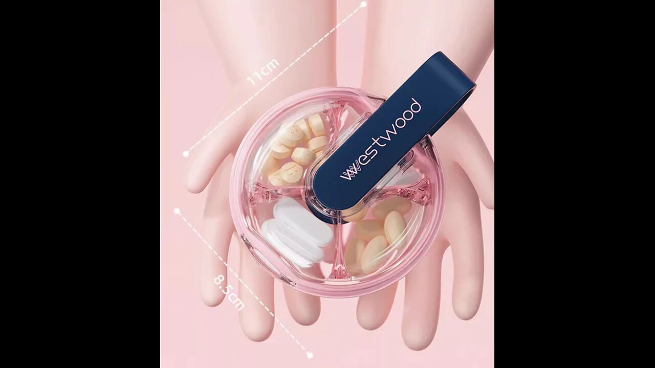 7-day portable small pill box