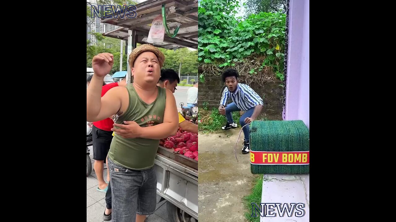 The boy tries to explode a bomb. Meanwhile, someone else is having fun with another person.