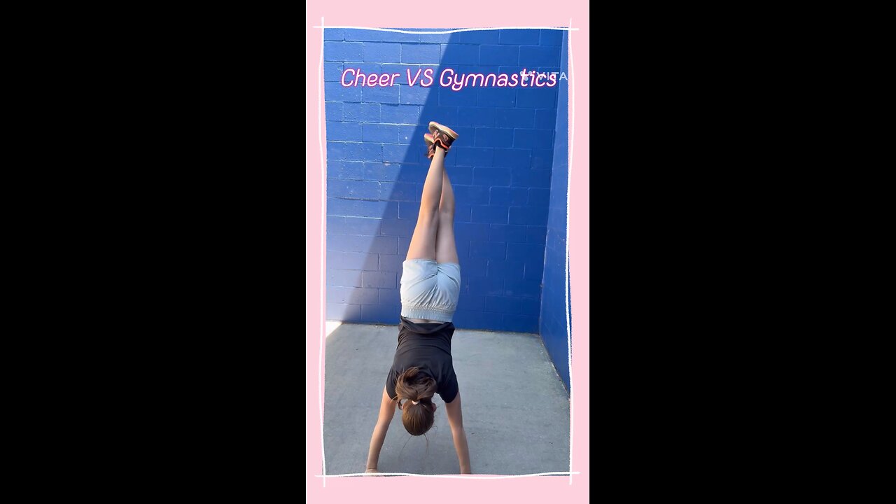 Gymnastics VS Cheer Combined Part 2 #shorts