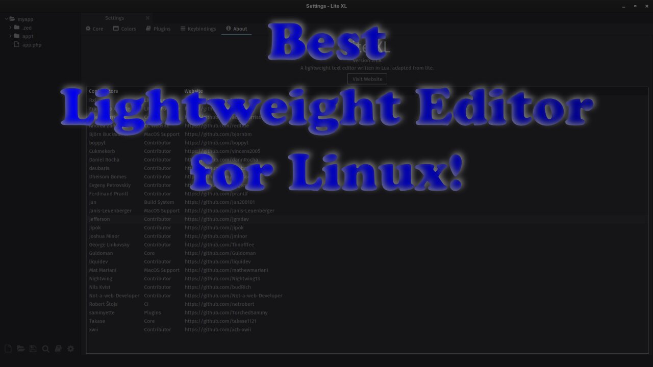 Lite XL 2.1.8 - The Fastest Open Source Code Editor for Linux and Developers!