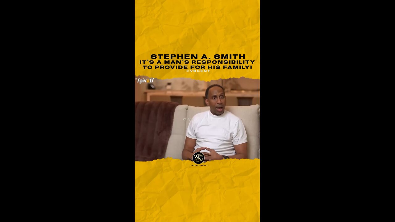 @stephenasmith It’s a man’s responsibility to provide for his family!
