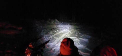 Shooting tannerite in the snow in Alaska