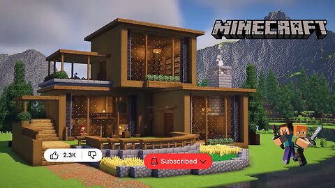 Minecraft: How To Build A Wooden Survival House | Tutorial