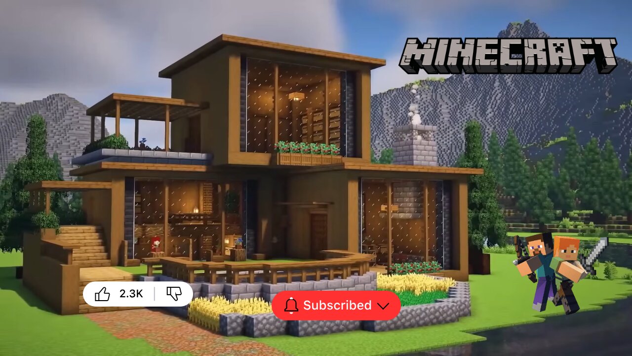 Minecraft: How To Build A Wooden Survival House | Tutorial