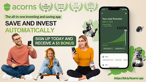 Save and Invest Automatically with Acorns – Sign Up Today and Receive a $5 Bonus