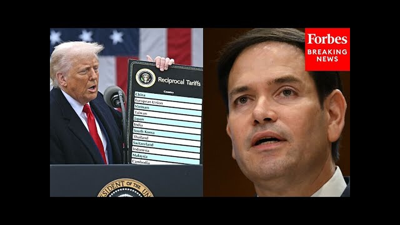 'Markets Are Crashing' - Reporters Grill Sec. Marco Rubio About Trump Tariffs