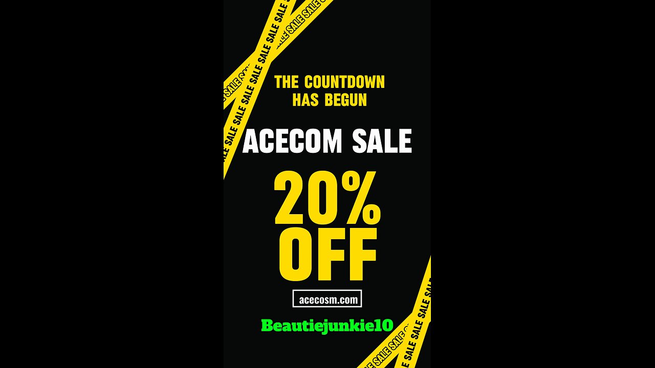 ACECOSM SALE HAS STARTED 💁🏻‍♀️Code: Beautiejunkie10