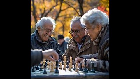 Afternoon coffee, going through the news and playing chess