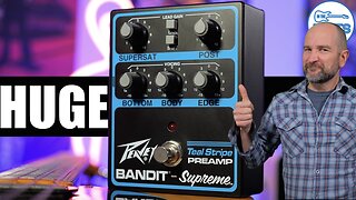 Peavey Bandit Supreme Teal Stripe Preamp Pedal Review