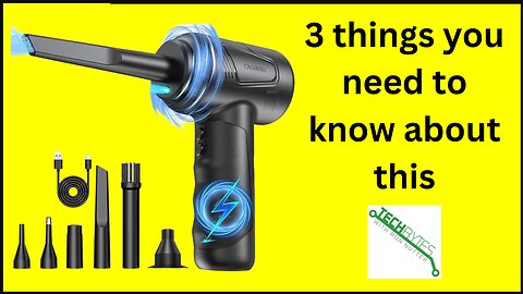 3 things to know about the CAGIWIRU Compressed Air Duster-Cordless Air Blower