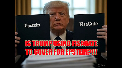 Trump is using FISAGate to Cover for Epstein?