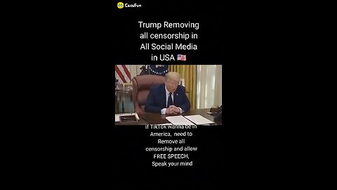 Trump Removing all censorship in All Social Media in USA