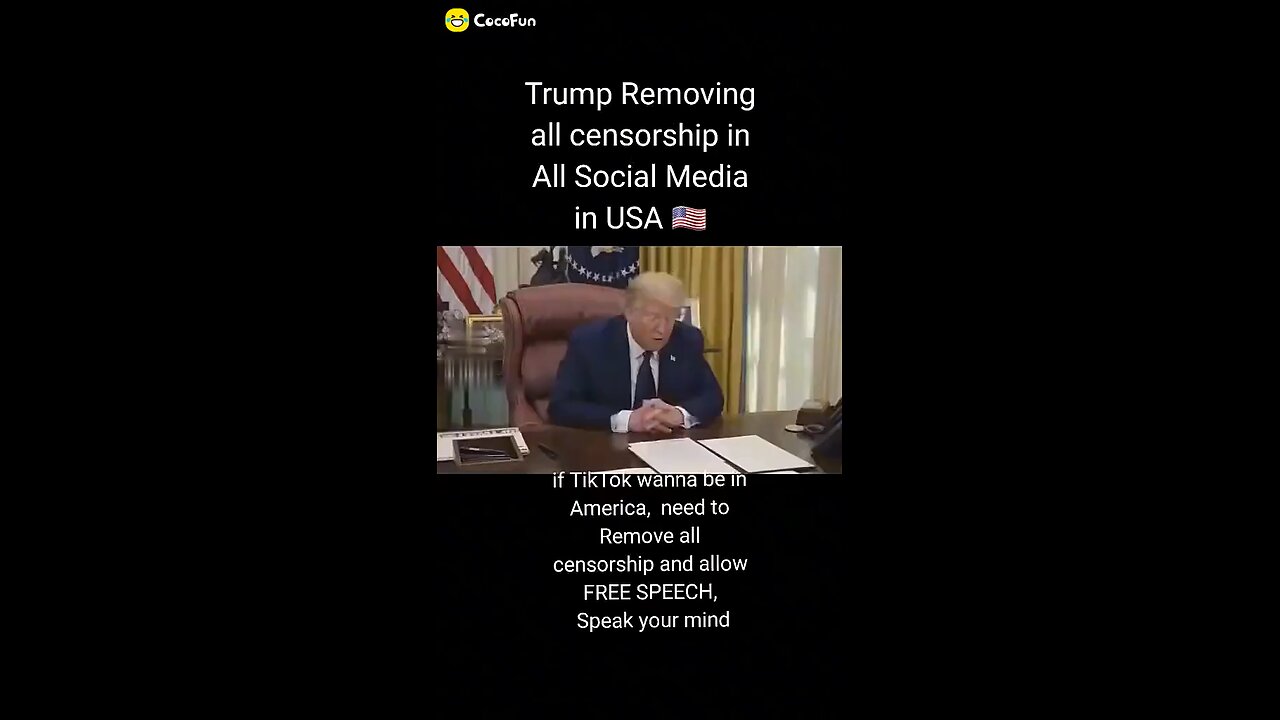 Trump Removing all censorship in All Social Media in USA