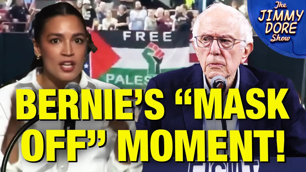 Bernie Sanders Has Pro-Palestine Protester ARRESTED At Bernie and AOC Rally